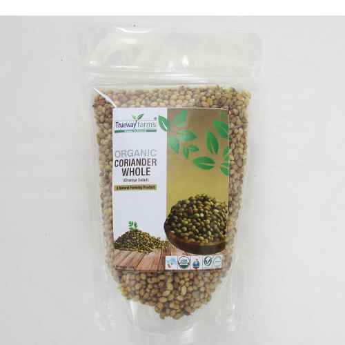 trueway farms organic coriander whole, trueway farms organic dhaniya sabut, dhania sabut, dhaniya whole, dhania whole, coriander seeds, coriander whole, organic coriander whole, organic dhaniya, organic dhania, dhaniya retailer, coriander whole seeds retailer, organic grocery store, bhilwara , india, healthy food product shop, organic food shop